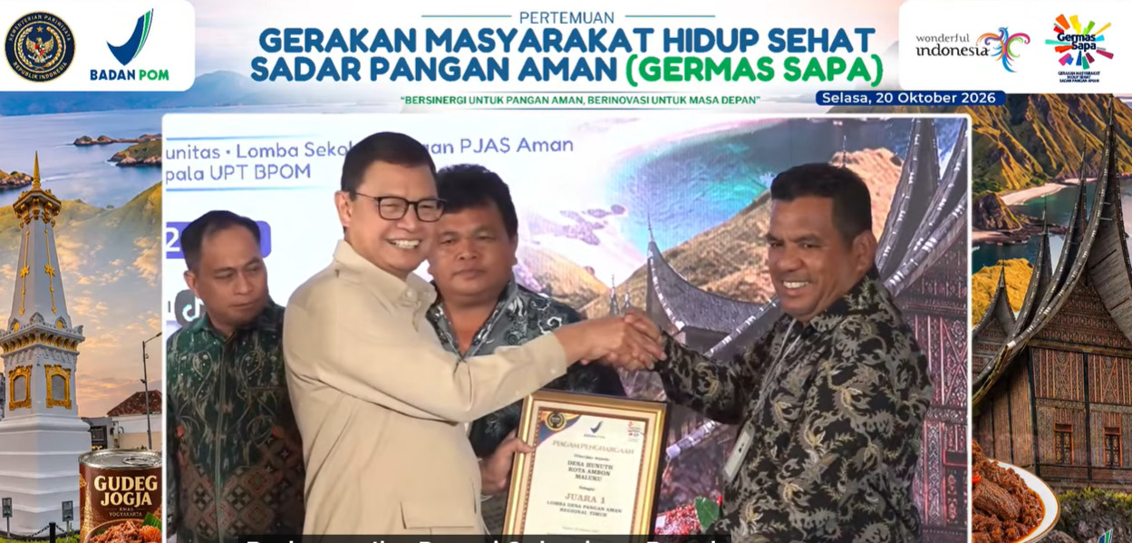 Harumkan Nama Maluku, Desa Hunuth Raih Juara I Lomba Desa Pangan Aman Tingkat Nasional Regional Timur